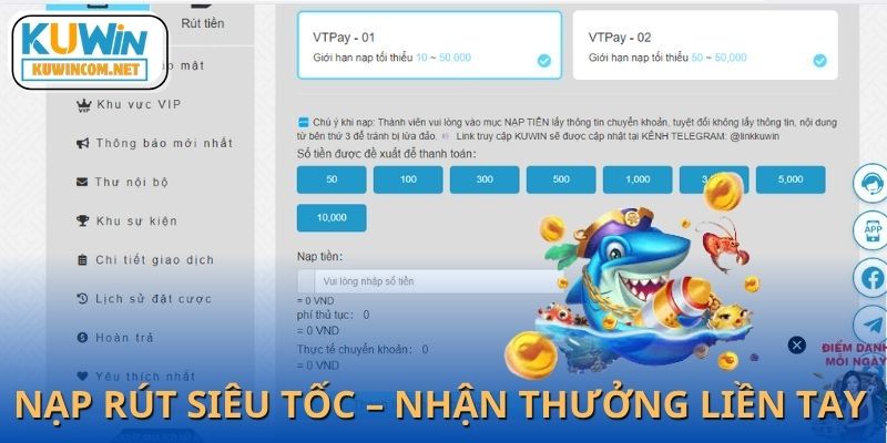 Không cần chờ đợi quá lâu để nhận phần thưởng sau mỗi lần nổ hũ